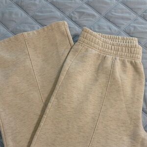 Women wide leg tan Jogger Pants